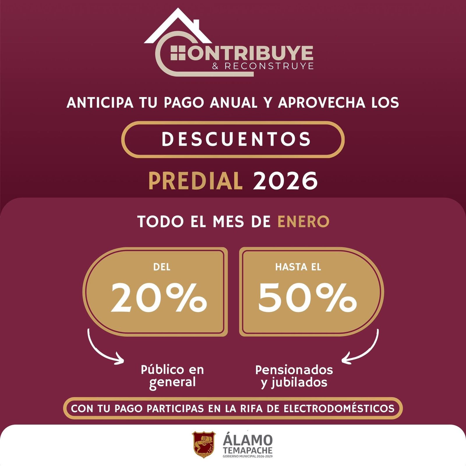 INVITAN A CONTRIBUYENTES A APROVECHAR DESCUENTOS EN EL PAGO DEL PREDIAL ...